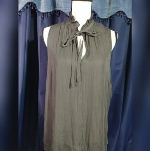 NWT Mossimo Ruffle Neck Tank Top